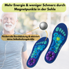 Magnetische Einlegesohlen mit Akupressurpunkten zur Förderung der Durchblutung und Aktivierung der Selbstheilungskräfte